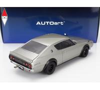 1/18 Autoart Nissan Skyline 2000 GT-R (KPGC110) Coupe 1973 Silver 77466