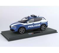 1:18 BBR Alfa Romeo Tonale Allestimento Polizia With Showcase BBRC1856POL-VET