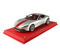 1:18 BBR Ferrari Roma 2019 With Showcase Sun Silver Red P18185CHI-VET