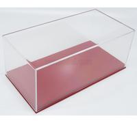 1/18 BBR-MODELS - VETRINA DISPLAY BOX - BASE IN PELLE ROSSA - BBR-VET1804A1