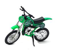 1:18 Bilancia Off-road Moto Scooter In Lega di Sport Bike Figurine Fonde Sotto Pressione Giocattolo Per Fidanzato Moto Veicoli Da Corsa Modello Repliche Uomo Regalo(Green)