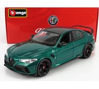 MODELLINO AUTO STATICO DIECAST ALFA ROMEO GIULIA GTAM 2020 VERDE MODELLISMO 1/18