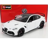 MODELLINO AUTO STATICO DIECAST ALFA ROMEO GIULIA GTAM 2020 BIANCO TROFEO WHITE