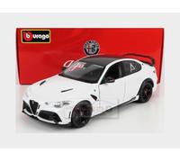MODELLINO AUTO STATICO DIECAST ALFA ROMEO GIULIA GTAM 2020 BIANCO TROFEO WHITE