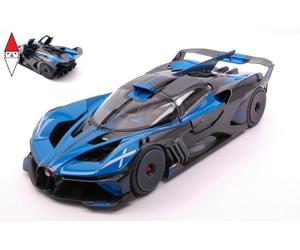 1/18 Burago Bugatti Bolide W16 8.0 Four-Turbo 1850Hp 500Km/H 2020 Blue Black