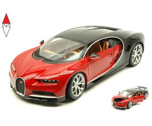 1/18 Burago Bugatti Chiron Le Patron 2016 Italian Red - Nocturne Black 18-11040R