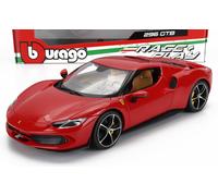 1:18 BURAGO Ferrari 296 Gtb Hybrid 830Hp V6 2021 Rosso Corsa Red BU16018CAR