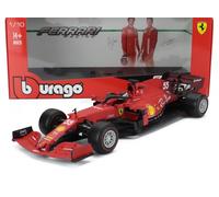 Burago Ferrari Racing SF21 Modellino in scala 1:18 Charles Leclerc Formula 1