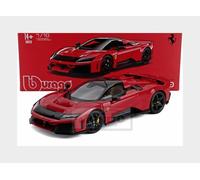 1:18 BURAGO Ferrari F80 2024 Black Wheels Rosso Corsa Red Full Openings BU16918