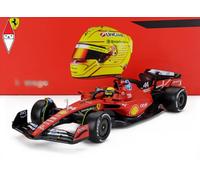 MODELLINO AUTO STATICO BURAGO FERRARI F1 SF23 HAMILTON FIORANO 2025 VETRINA 1/18