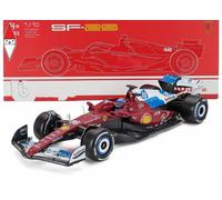 BURAGO 1/18 MODELLINO AUTO STATICO FERRARI F1 SF-25 MIAMI 2025 LECLERC C/VETRINA