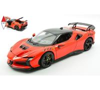 MODELLINO AUTO STATICO BURAGO FERRARI SF90 XX STRADALE 2024 ROSSO SCALA 1/18