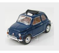 1:18 BURAGO Fiat 500L Open Roof 1968 Blue BU12035BL