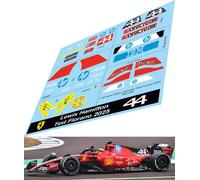 1/18 Decals per Ferrari SF23 Conversion to Test Hamilton Fiorano 2025 TBD1088