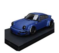 1 18 Diecast Veicolo Per Porsche 911 RWB 964 Resina Di Simulazione Blu Modello Di Auto Sportiva Ornamenti Da Collezione Giocattoli Metal Vehicles non RC