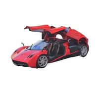1 18 For Pagani Huayra Roadster Simulation Alloy Car Model Decoration Desk Red Collection Souvenir Men And Boys Gift 25CM