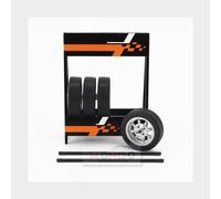 Ixo Model SET 4 WHEELS SAAB SILVER 1:18