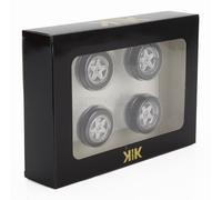 1:18 KK SCALE Set 4X Wheels And Rims X Ferrari F40 1987 Black Chrome KKDCACC020