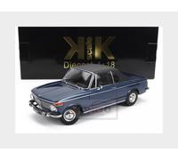MODELLINO AUTO STATICO KK BMW 2002 CABRIOLET 1968 BLU MODELLISMO SCALA 1/18