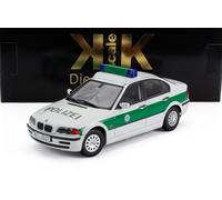 KK Scale KKDC181434-3ER E46 Limousine German Police 1999 White & Green - Scala 1/18 - modellino Auto