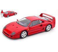 1/18 KK SCALE FERRARI F40 1987 - BLACK INTERIOR ROSSO FERRARI RED