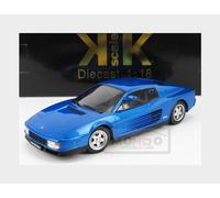 MODELLINO AUTO STATICO KK SCALE FERRARI TESTAROSSA MONOSPECCHIO 1984 BLU 1:18