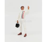 Figura Steve Mcqueen Con Casco per 1:18 Modelli KK Scale
