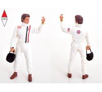 Figura Steve Mcqueen Con Casco per 1:18 Modelli KK Scale