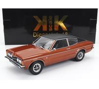 Ford Taunus Gxl Coupè 1971 Braun Metallico Nero Opaco Modellino 1:18 KK Scale