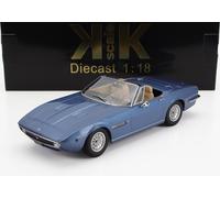 KK-Scale Modellino auto Maserati Ghibli Spyder 1970 Azzurro metallizzato cerchi a raggi 1:18