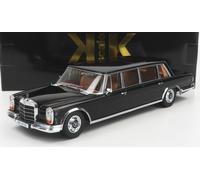 KK SCALE 1/18 MERCEDES BENZ S-CLASS 600 LWB PULLMAN W100 1964 NERO MODELLINO