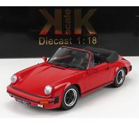 MODELLINO AUTO STATICO KK PORSCHE 911 SC CABRIOLET 1983 ROSSO MODELLISMO 1/18