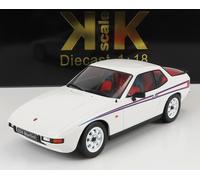 Porsche 924 Martini 1985 bianco-blu-rot modello di auto 80722 KK-Scale 1:18
