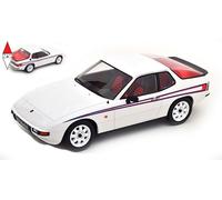1/18 KK SCALE PORSCHE 924 MARTINI LIVERY 1985 WHITE RED BLUE