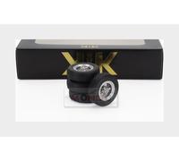 1:18 KK SCALE Set 4X Wheels And Rims For Ghibli 1969 Black Chrome KKDCACC052