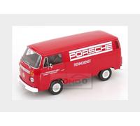 1:18 KK SCALE Volkswagen T2B Delivery Van Porsche Renndienst Red 1972 KKDC181412