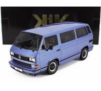 MODELLINO FURGONE STATICO KK VOLKSWAGEN T3 PORSCHE B32 MINIBUS 1984 BLU 1/18