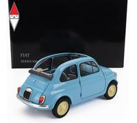 KYOSHO KY8966LB KYOSHO FIAT 500 D CABRIOLET OPEN 1960 CELESTE CROCIERA 1/18