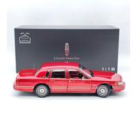 1/18 Lincoln Towncar V8 1993-1995 Super Diecast models Car (Leather seat) Red