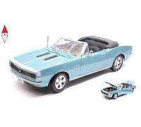 1/18 MAISTO CHEVROLET CAMARO SS 396 CONVERTIBLE 1968 LIGHT BLUE MET