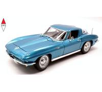 Maisto MI31640BL CHEVROLET CORVETTE 1965 METALLIC LIGHT BLUE 1:18 Modellino