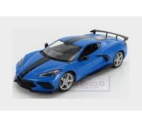 CHEVROLET Corvette Stingray / High Wing - 2020 - blue / black - Maisto 1:18