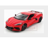 1:18 Maisto Chevrolet Corvette Stingray 2020 Red MI31447R Modellino