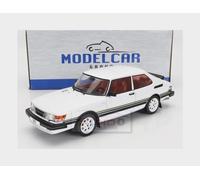 MODELLINO AUTO STATICO DIECAST SAAB 900 TURBO 1981 BIANCO MODELLISMO SCALA 1:18