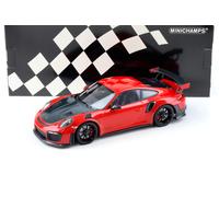 Porsche 911 (991.2) GT2 Rs 2018 Rosso Nero Cerchioni Modellino 1:18 Minichamps