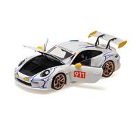 Minichamps 110062042 - Porsch. 911 (992) GT3RS White & Yellow 2023 - scala 1/18 - modellino auto