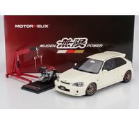 1/18 MOTORHELIX - HONDA - CIVIC EK9 TYPE R MUGEN WITH ENGINE AND M85025
