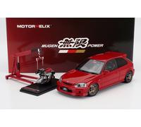 1/18 MOTORHELIX - HONDA - CIVIC EK9 TYPE R MUGEN WITH ENGINE AND M85026