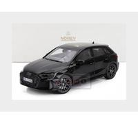 MODELLINO AUTO STATICO NOREV AUDI A3 RS3 2025 NERO MODELLISMO SCALA 1/18