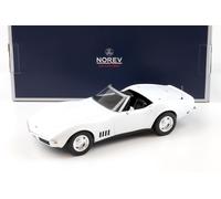 1:18 NOREV Chevrolet Corvette C3 Convertible 1969 Lattina Am Bianco